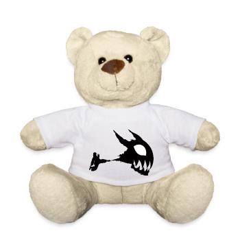 Fire Force, anime silhouette. - Teddy Bear - white - Front