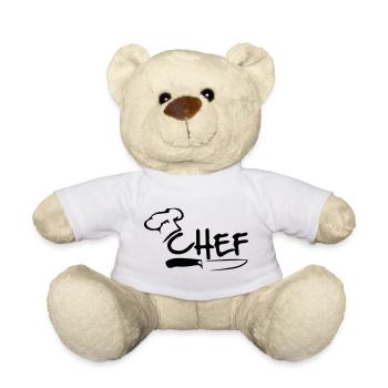 Chef - Teddy Bear - white - Front