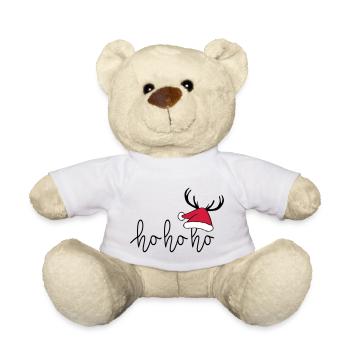 Slogan ho ho ho, Frohe Weihnachten, Santa. - Teddy - Weiß - Vorne