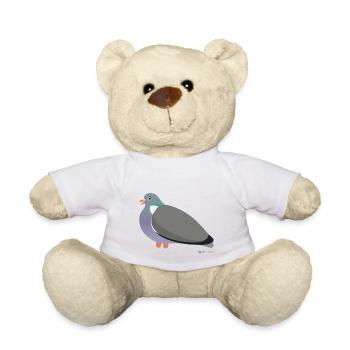 Unsere süße Ringeltaube - ein Ringelchen - Teddy - Weiß - Vorne