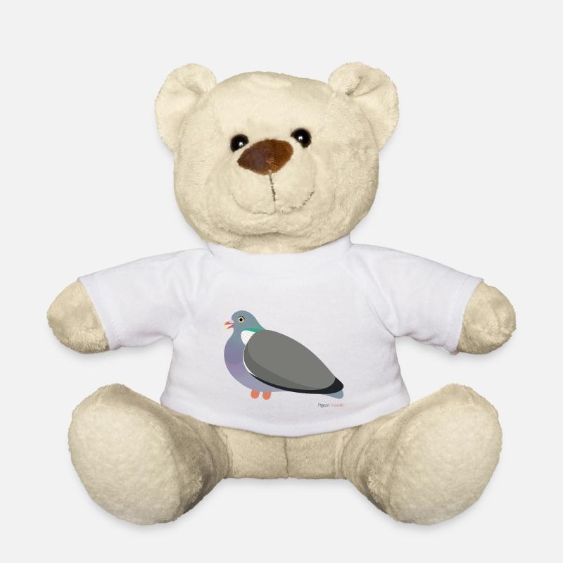 Unsere süße Ringeltaube - ein Ringelchen - Teddy - Weiß