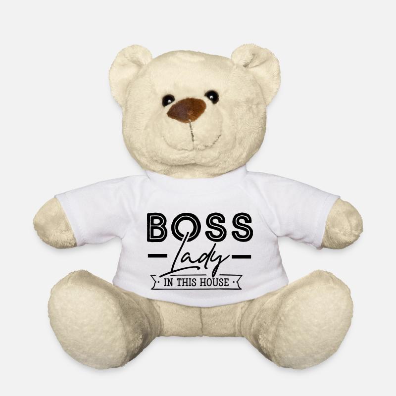 Boss Lady - Teddy Bear - white