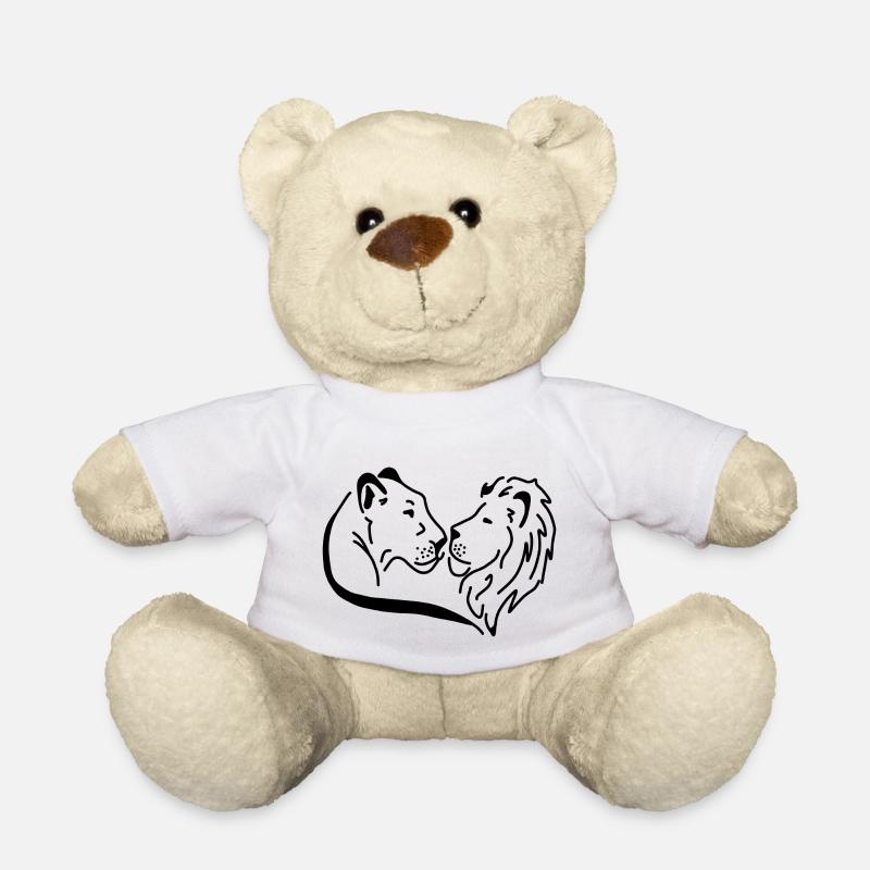 Lion lioness wild - Teddy Bear - white