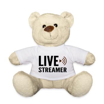 Streamer Live-Streamer - Teddy - Weiß - Vorne