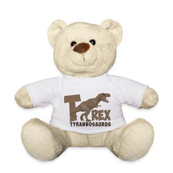 Image of Tyrannosaurus Rex - Teddy Bear - white - Front