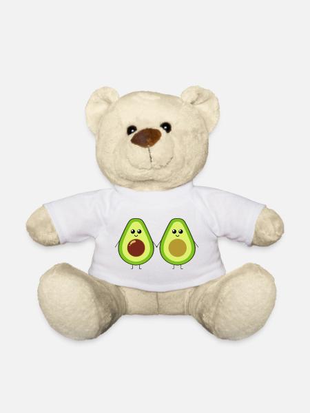 Nette Avocados halten Hände - Teddy - Weiß