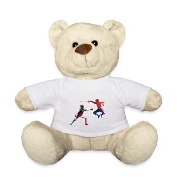 fencing sport article #fencing #sport - Teddy Bear - white - Front