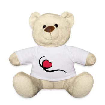Herz - Teddy - Weiß - Vorne