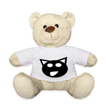 le chat noir - Nounours - blanc - Devant