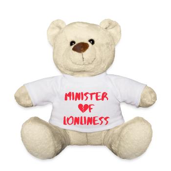 Ministre de la Solitude - Nounours - blanc - Devant