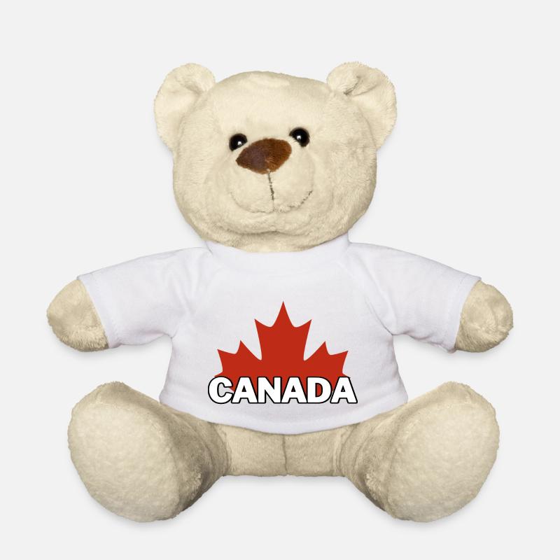 fête du Canada - Nounours - blanc