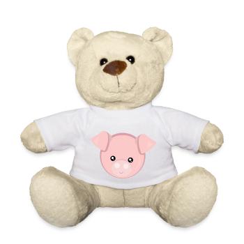 Pig - Teddy Bear - white - Front