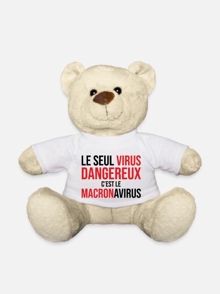Macronavirus - Nounours - blanc