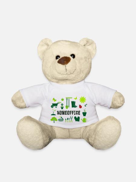 homeoffice im Garten - Teddy - Weiß