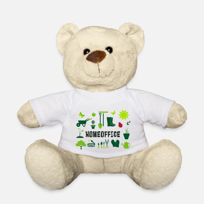 homeoffice im Garten - Teddy - Weiß