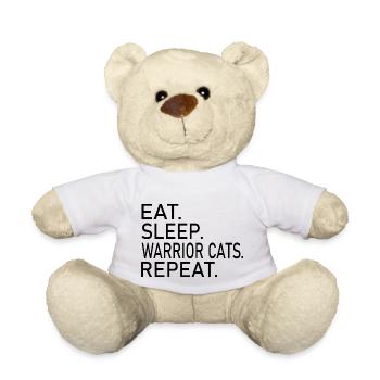 Cat Katze - Teddy Bear - white - Front