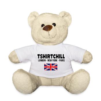 TSHIRTCHILL Londres New York Paris - Nounours - blanc - Devant
