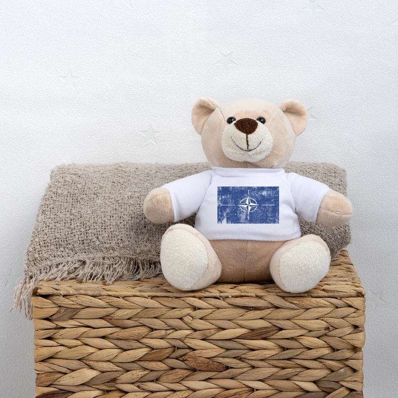 Drapeau de l’OTAN Drapeau Grunge Rétro Vintage Nounours