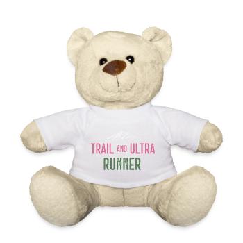 Trail and Ultra Runner - Teddy Bear - white - Front