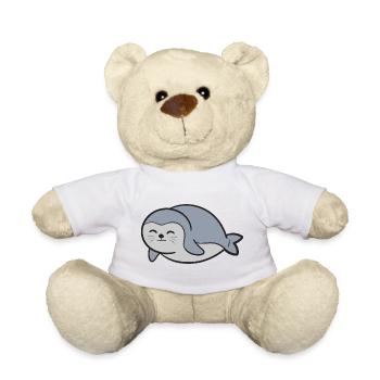 Robbe Seehund - Teddy - Weiß - Vorne