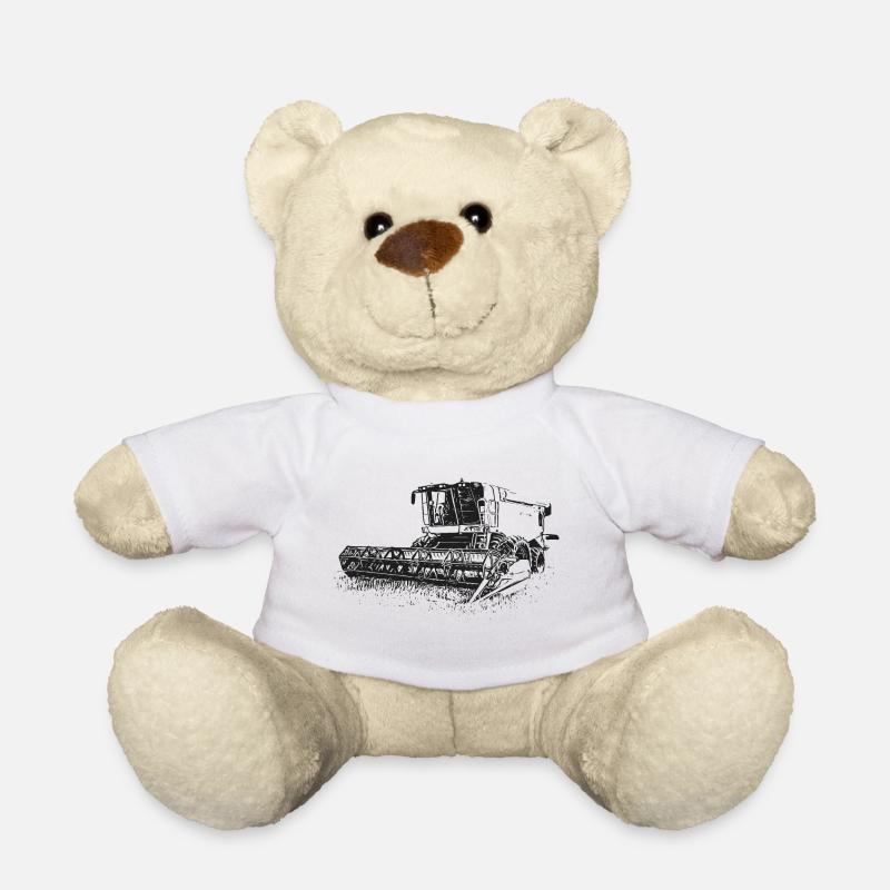 Combine Harvester Lexion 550 - Teddy Bear - white
