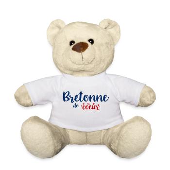 Bretonne de coeur - Nounours - blanc - Devant