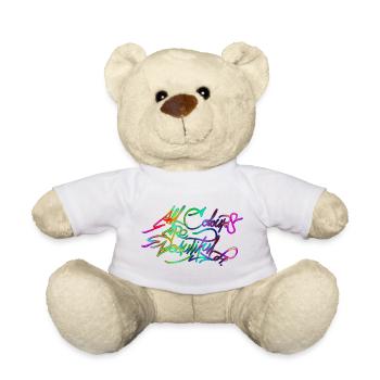 All Colors Are Beautiful ACAB - Teddy - Weiß - Vorne