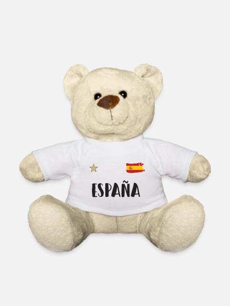 Spanien Fußball Trikot Spanische Flagge - Teddy - Weiß