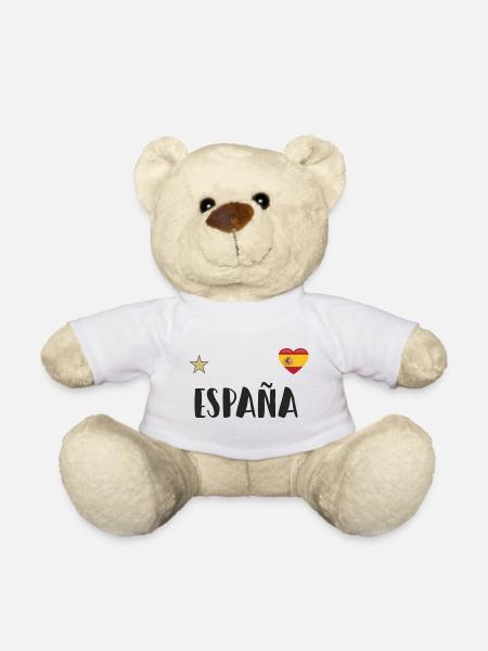 Spanien Fußball Trikot Spanische Flagge - Teddy - Weiß