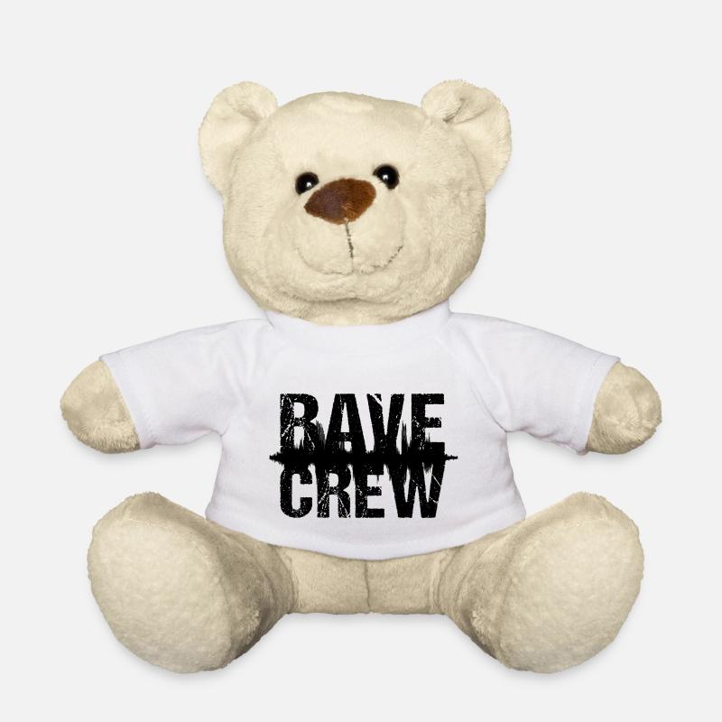 Rave Crew Techno Musik Raver - Teddy - Weiß
