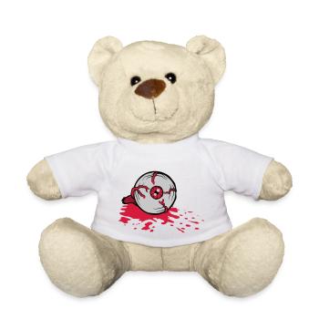 Halloween œil d’horreur sanglant - Nounours - blanc - Devant