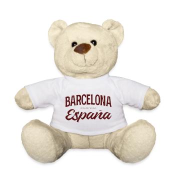 Barcelona - Teddy Bear - white - Front