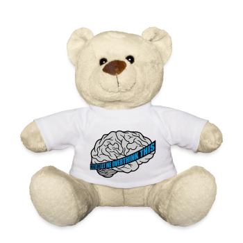 Let me overthink this - Teddy Bear - white - Front