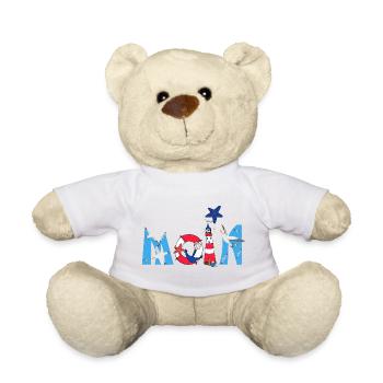 Moin Kinder Motiv - Teddy - Weiß - Vorne