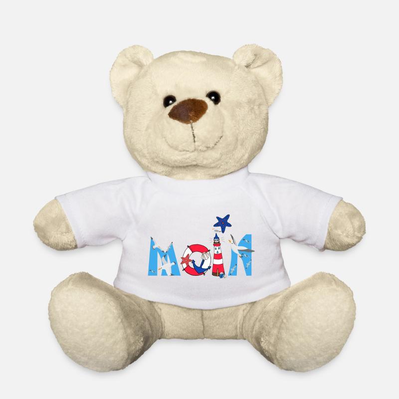 Moin Kinder Motiv - Teddy - Weiß