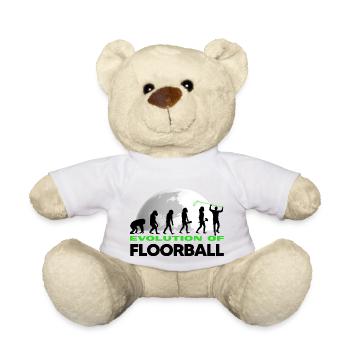 floorballspieler floorball-evolution unihockey - Teddy - Weiß - Vorne
