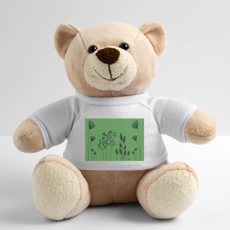 FIneline fleurs dessinant vert noir Nounours