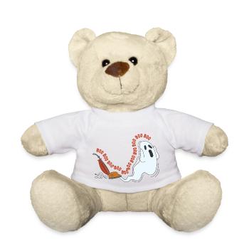 Halloween Ghost Boo Cute Vacuum Cleaner - Teddy Bear - white - Front