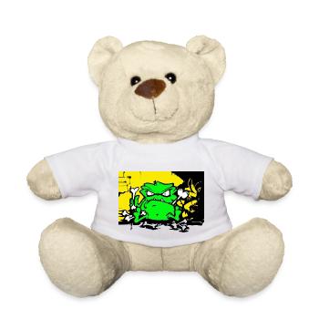 Monstre de rue - Nounours - blanc - Devant