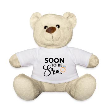 Soon To Be Sra. Engagement Bridal Shower Wedding - Teddy Bear - white - Front