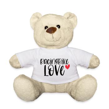 Racingbike Love! Fahrrad Sport Radsport Geschenk - Teddy - Weiß - Vorne