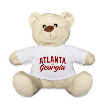 Écriture vintage d’Atlanta Georgia - Nounours - blanc - Devant