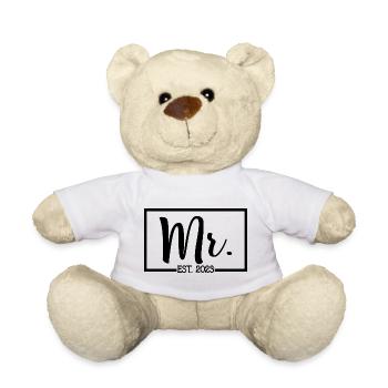 2023 Fiançailles pour la fête de mariage du marié - Nounours - blanc - Devant