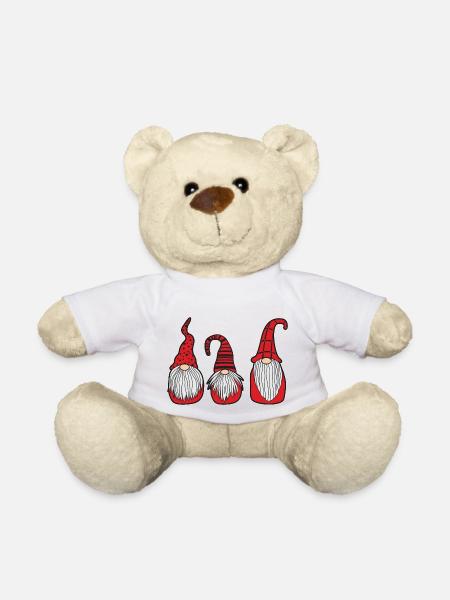 Dwarf Gnome Christmas Nordic - Teddy Bear - white