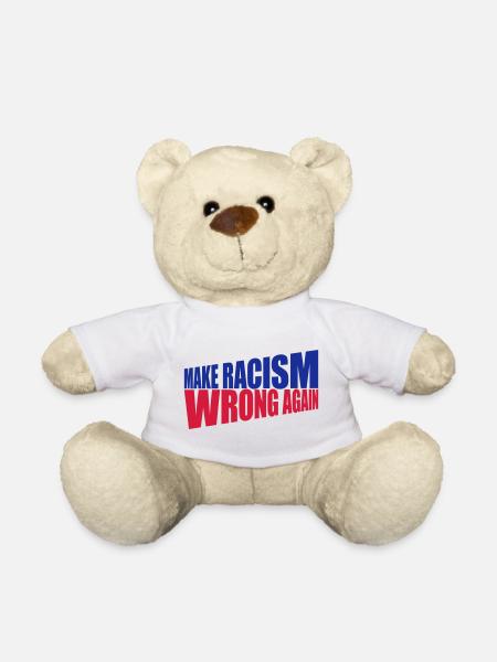 make racism wrong again - Teddy - Weiß