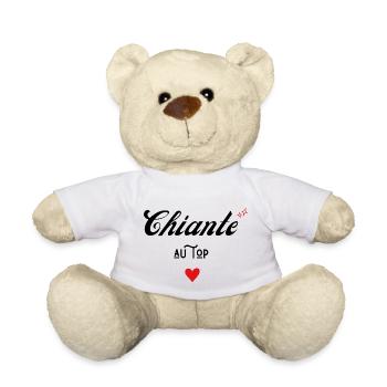 chiante au top idée cadeau - Nounours - blanc - Devant