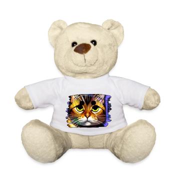 Coole katze 6 - Teddy - Weiß - Vorne