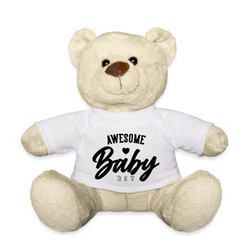 Awesome Baby Boy - Nounours - blanc - Devant