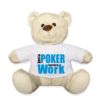 Poker - Teddy Bear - white - Front
