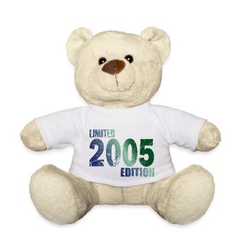 2005 né - fête son 18e anniversaire - adulte - Nounours - blanc - Devant